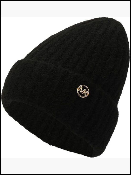Luxury Furry Cuff Beanie Hat - Acrylic Blend Knit, Stylish Winter Accessory main image 4
